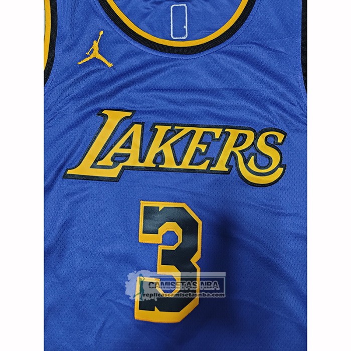 Camiseta Los Angeles Lakers Anthony Davis NO 3 Statement 2022-23 Violeta
